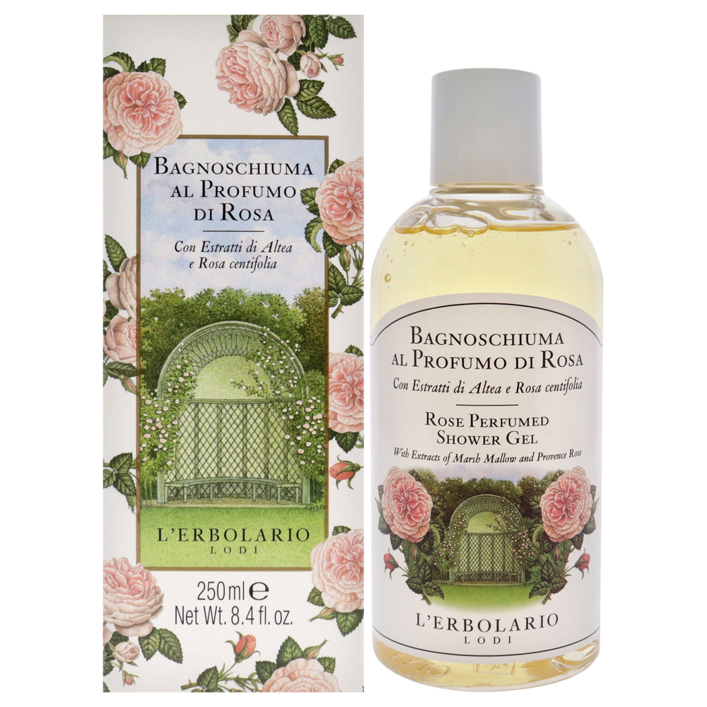 Rosa Perfumed Shower Gel by LErbolario for Unisex - 8.4 oz Shower Gel